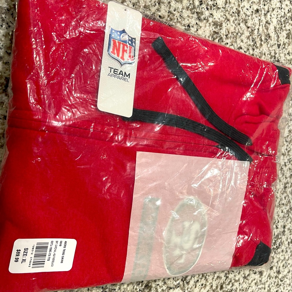 San Francisco 49er zip up sweater